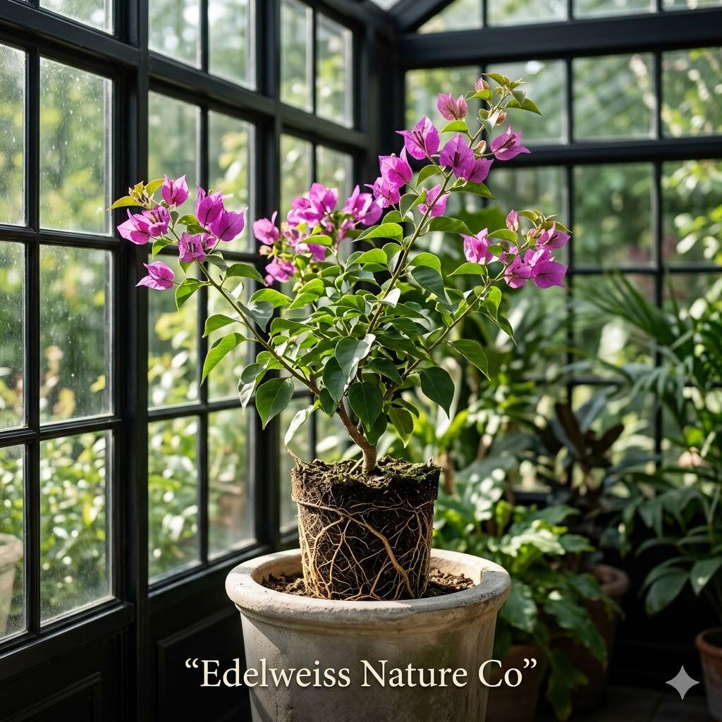 La Jolla Bougainvillea Starter Plant | Tropical Flowering Vine | Well Rooted Bare Root Plug | Bougainvillea spp.