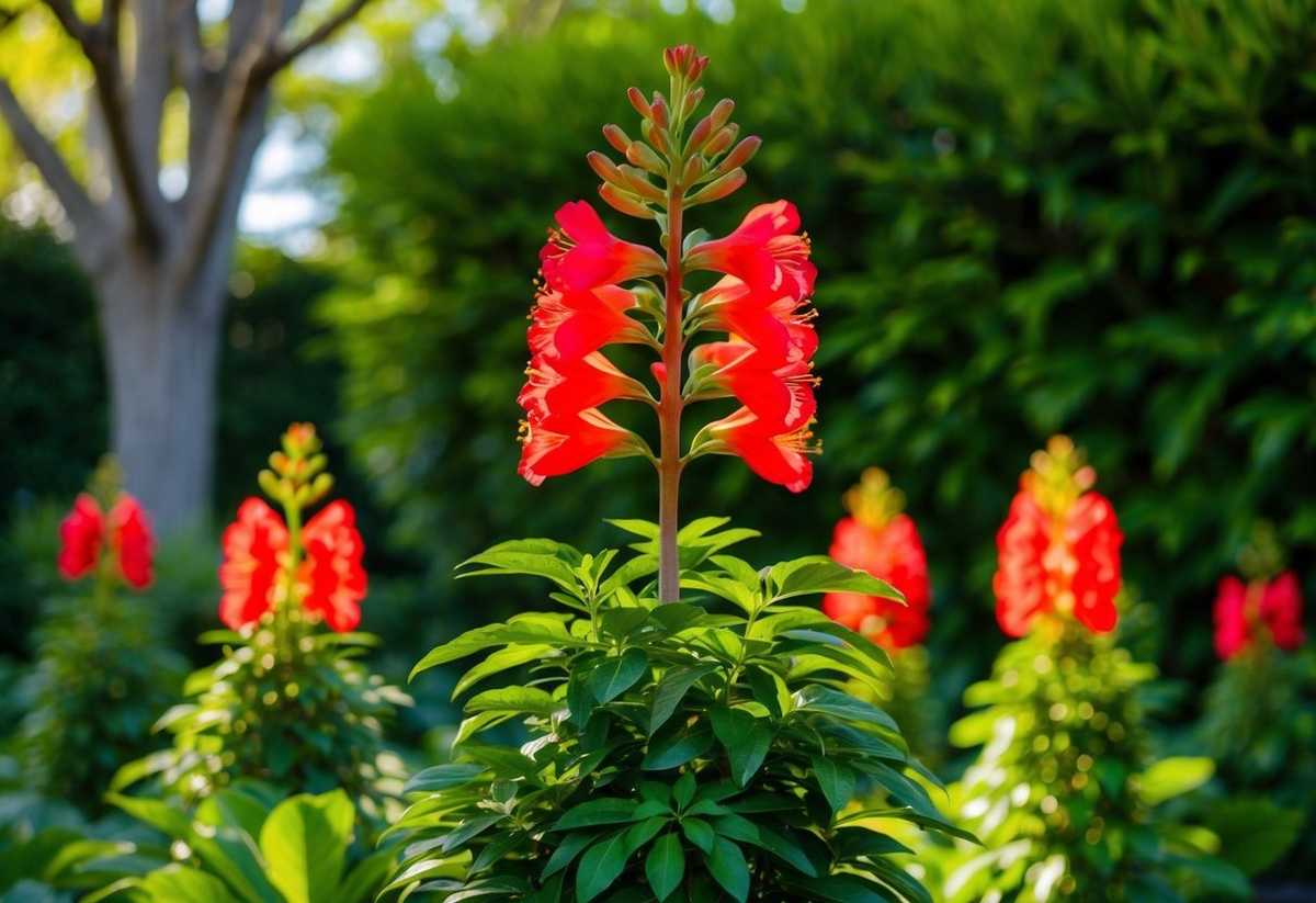 10 Illawarra Flame Seeds | Brachychiton acerifolius | Red Flowered Bottle Tree | Exotic Landscaping Plant
