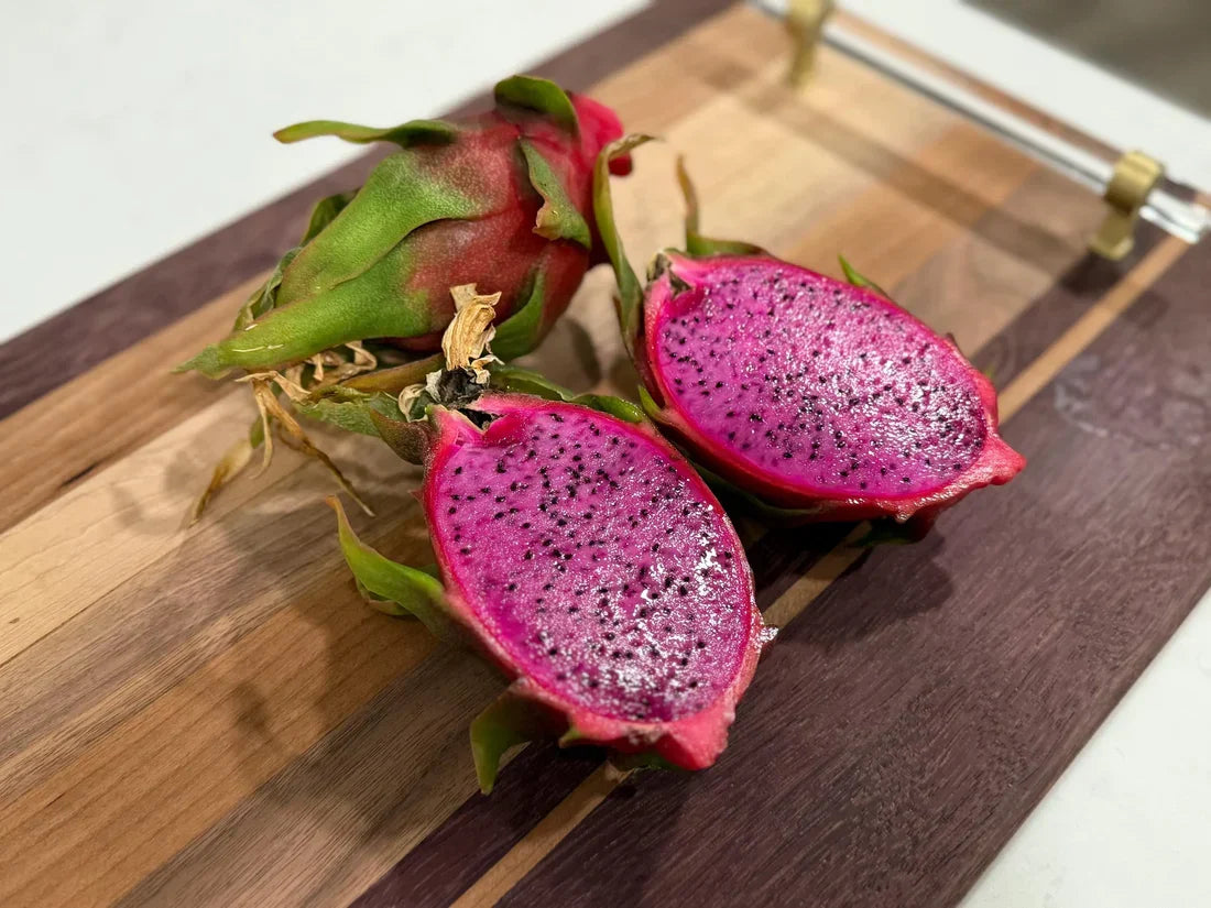 Red Dragon Fruit Cuttings 9–14" | Physical Graffiti Variety | Hylocereus Hybrid | Rare Edible Cactus, Sweet Flesh
