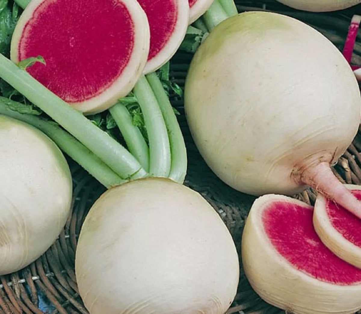 Watermelon Radish Seeds - 100+ Non-GMO Heirloom Seeds - Raphanus sativus - Colorful Root Vegetable for Gardening
