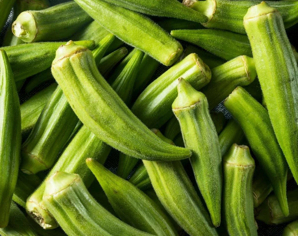 Clemson Spineless Okra Seeds 50+ Pack | Culinary Vegetable Seeds | Abelmoschus esculentus | Summer Garden Planting