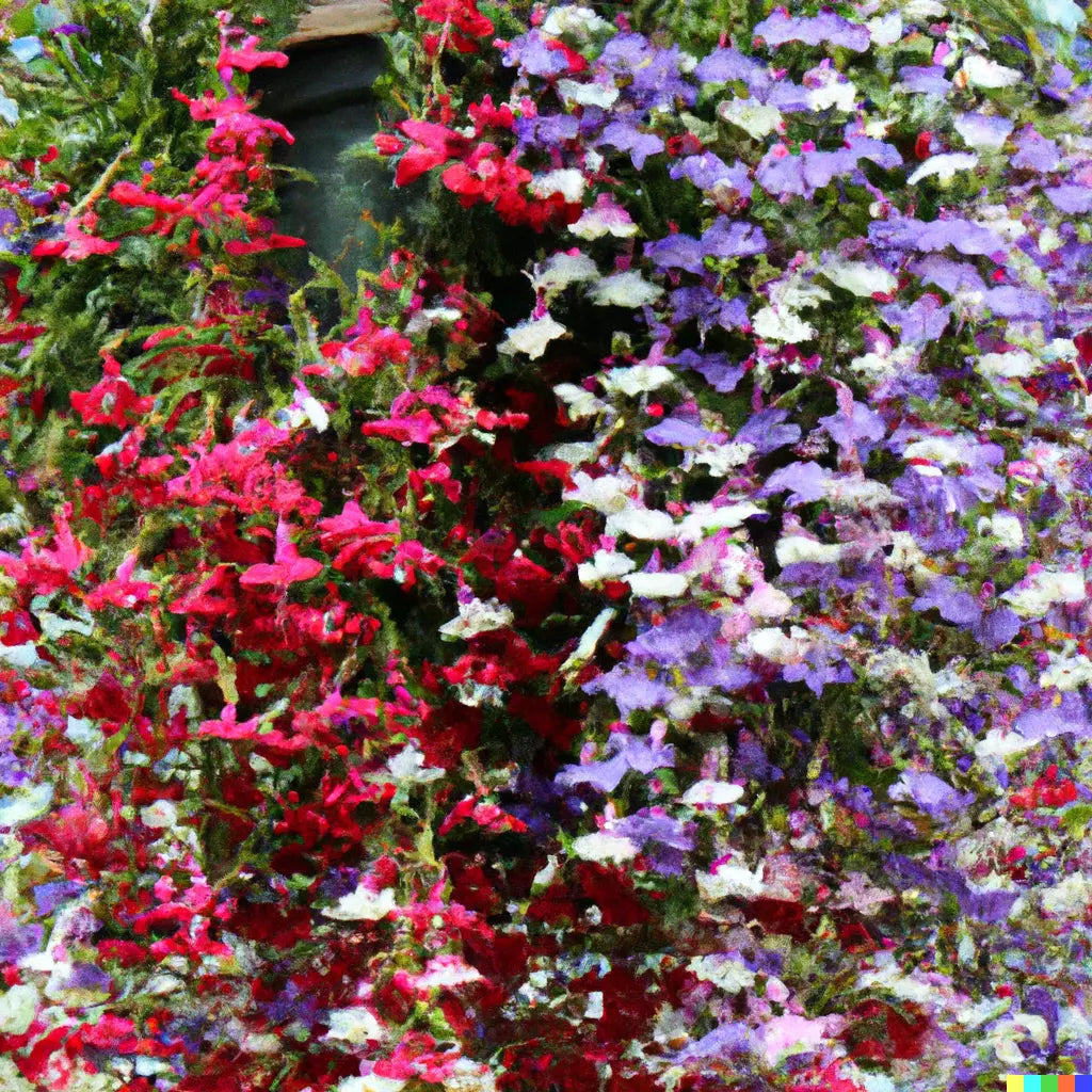 Cascade Lobelia Seed Mix - 100+ Colorful Trailing Flowers - Lobelia erinus - Perennial Garden and Container Seeds