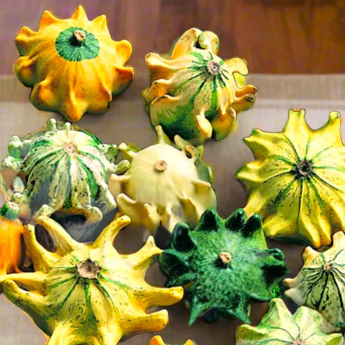 Crown of Thorns Gourd Seeds - 10 Decorative Seeds for 2025 Planting - Cucurbita pepo - Easy Grow Ornamental Gourds