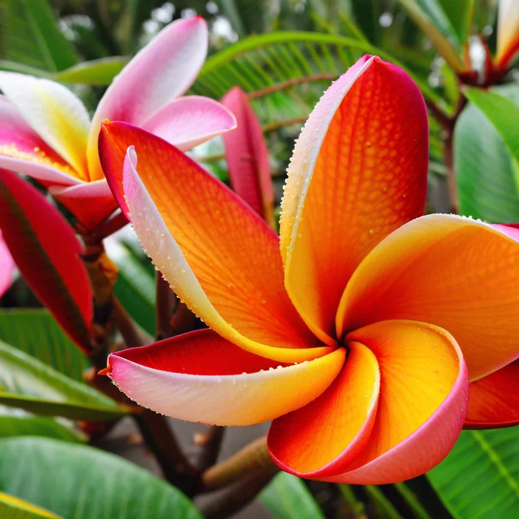 Orange Plumeria Seeds - 5 Perennial Frangipani Seeds - Plumeria rubra - Tropical Garden Plants for Vibrant Flowers
