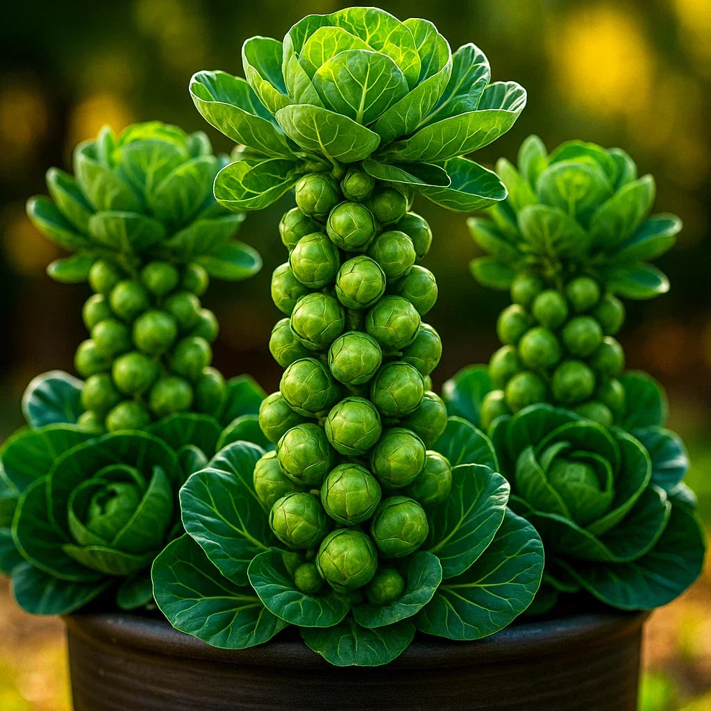 Brussels Sprouts Seeds - 1200+ Count - Long Island Improved Heirloom - Brassica oleracea var. gemmifera - Non-GMO