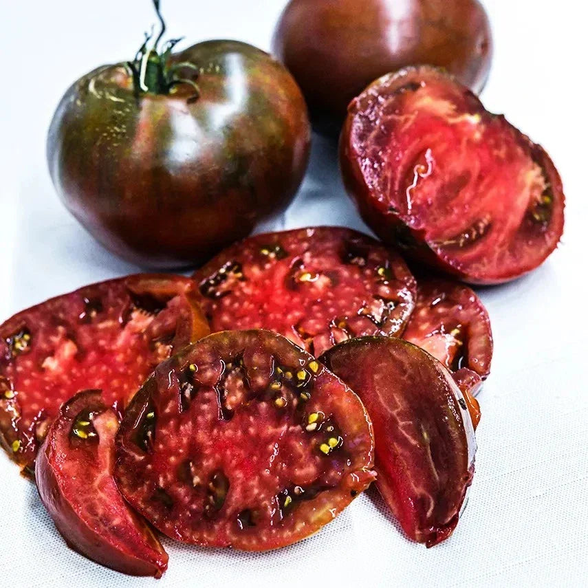 Paul Robinson Tomato Seeds - 120+ Heirloom Organic NON-GMO - Rare Variety - Solanum lycopersicum for Home Gardening