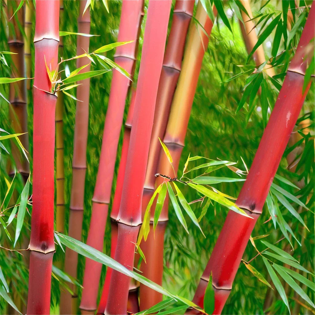 50 Bamboo Seeds - "Red Panda" Clumping Privacy Plant - Bambusa multiplex - Fast-Growing Garden Shade Screen