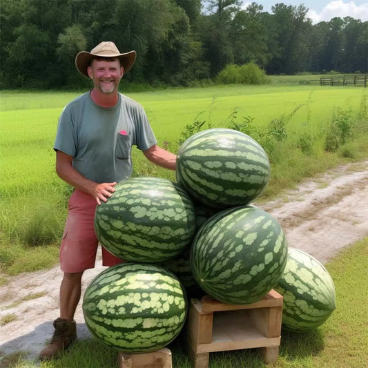Florida Giant Watermelon Seeds - Heirloom Non-GMO Organic - 12 Count - Rare Variety