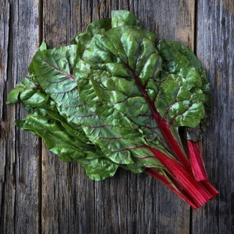 Ruby Red Swiss Chard Seeds - 250 Non-GMO Heirloom Seeds - Beta vulgaris var. cicla - Organic Gardening