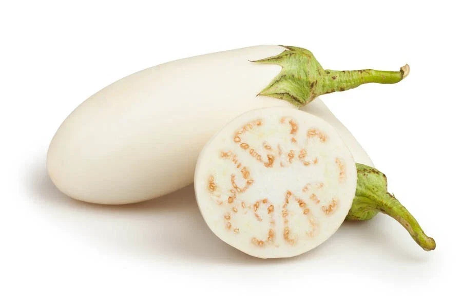 Casper White Eggplant Seeds - 50+ Heirloom Organic Non-GMO - Solanum melongena - Rare Vegetable Seeds for Home Garden
