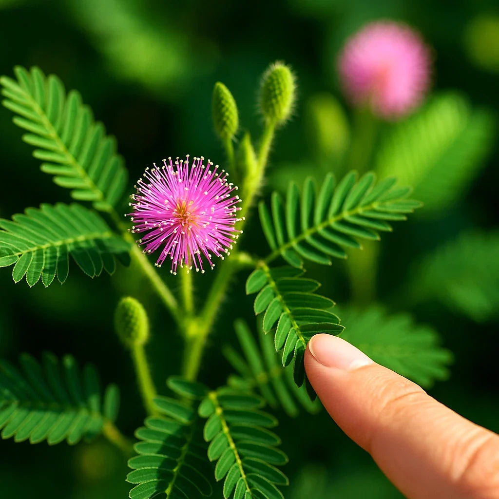Mimosa Pudica Seeds | 100+ Touch-Me-Not Sensitive Plant Seeds | Fun Indoor Garden | Sensitive Plant Seeds
