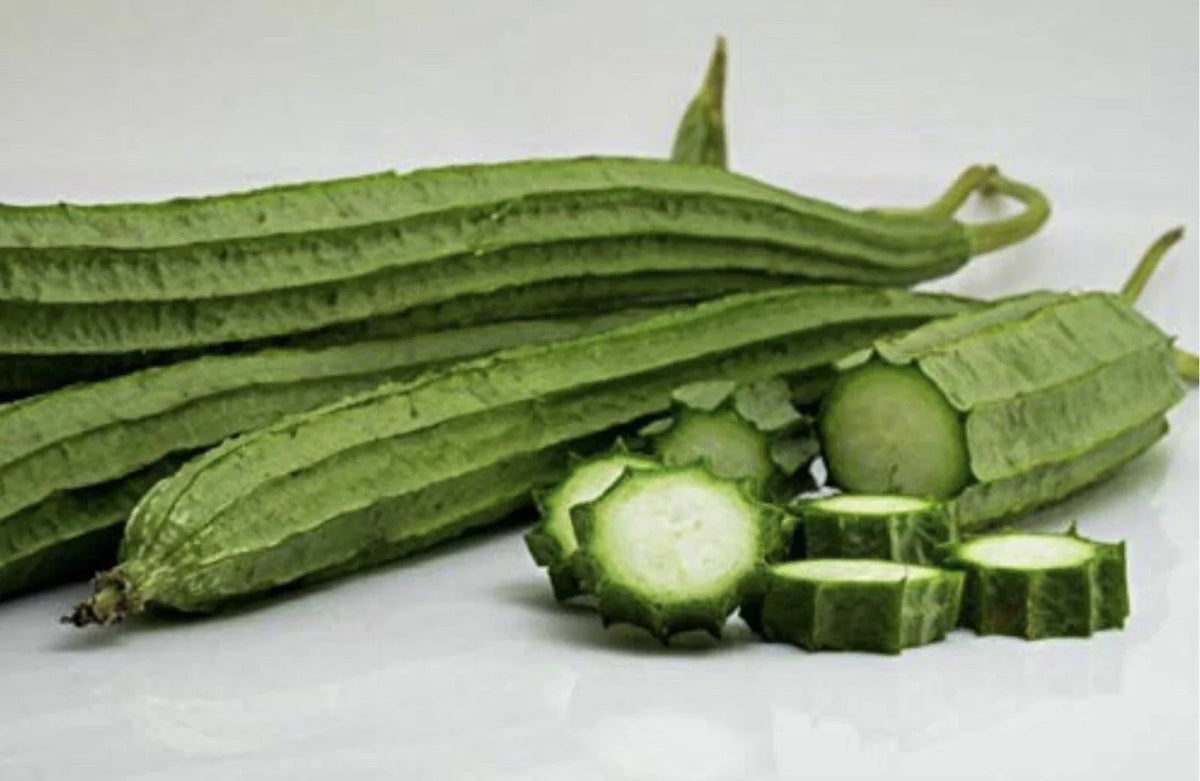 Patola Seeds 20+ Pack | Ridge Gourd | Chinese Okra | Luffa acutangula | Non-GMO, Organic, Easy to Grow
