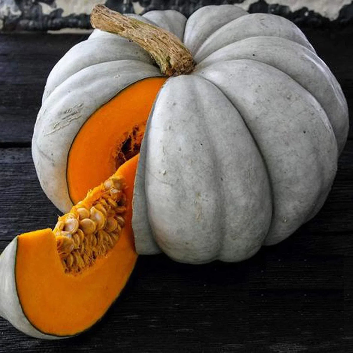 Jarrahdale Blue Pumpkin Seeds - 10 Heirloom Seeds for Baking & Decor - Cucurbita maxima - Unique Blue-Gray Skin