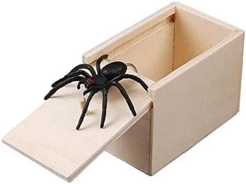Spider Prank Box - Funny Gag Gift for Kids & Adults - Scary Surprise Joke Toy - Hilarious Practical Joke
