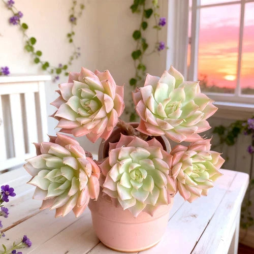 Rare Succulents Bare Root Plant Margaret Echeveria spp. Easy Care Drought-Tolerant Ideal for Home Decor